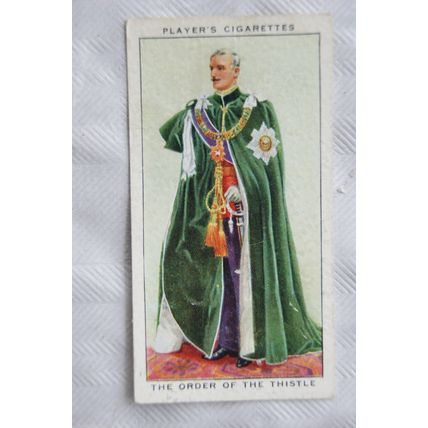 1937 Players Coronation Ceremonial Dress No. 22 Most Noble Order of the Thistle