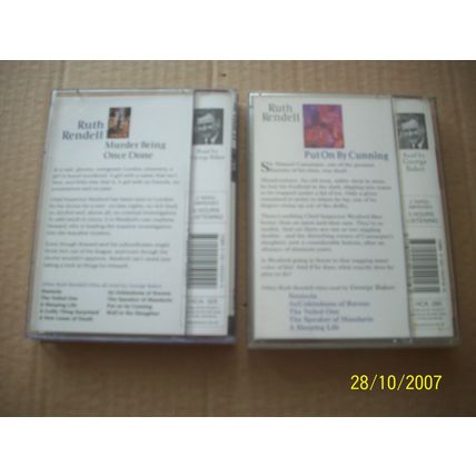 Ruth Rendell-Put on by Cunning & Murder Being Once Done - 4 Audio Cassettes