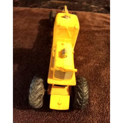 Old Vintage Auburn Rubber Co Yellow Road Grader # 350 10 1/4" long 1950s