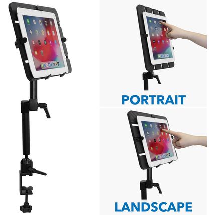 Mount-It! Tablet Pole Mount | Universal Full Motion Holder for Ipad, Phone or Ta