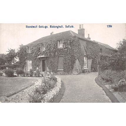 Standwell Cottage, Rickinghall : Pawsey printed postcard 1704