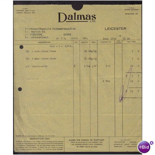 DALMAS LTD,LEICESTER, 10JUN1953