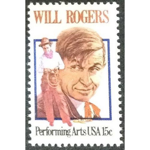 US Stamp #1801 mint: 1979 15c Performing Arts, Will Rogers - MNH