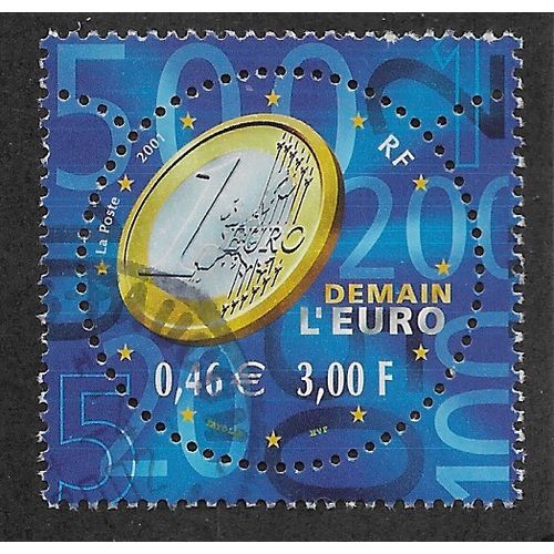 FRA 2001 3F 'EUROPEAN CURRENCY' FINE USED (EBID55-899)
