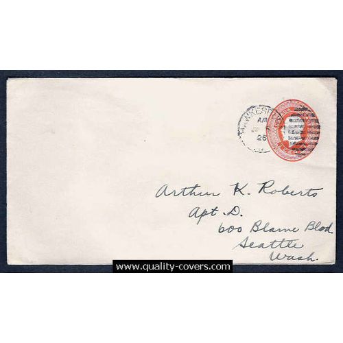 Canada #EN26 Postal Envelope USED 1928 Solgan Admiral