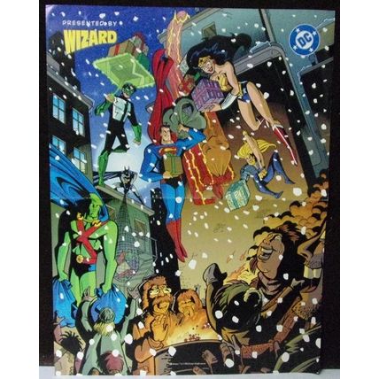 Wizard Magazine Poster ' JUSTICE LEAGUE (1997)