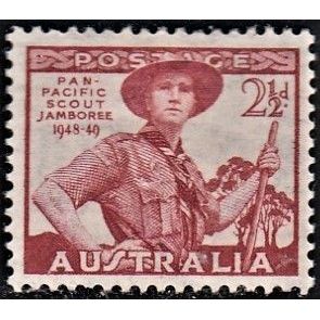 AUSTRALIA, 1948 2.5d Scout Jamboree, SG 227 (Scott #216), mint hinged
