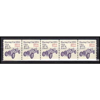 2262a 17.5c Race Car Very Fine MNH Dry Gum PNC 1/5 X1016