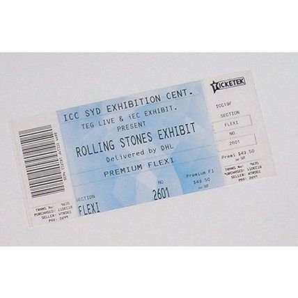 THE ROLLING STONES EXHIBIT - SYDNEY AUSTRALIA - DECEMBER 2018 - 1 x TICKET