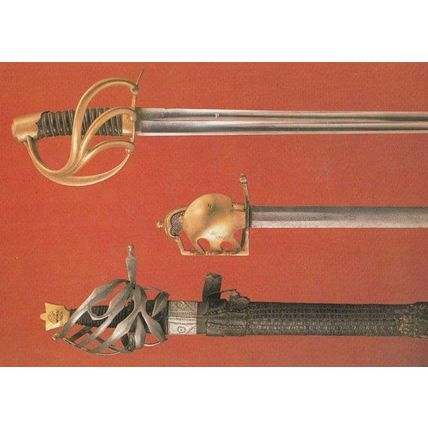 Hobsung Army Sword French AN XI Calvaryman Prague Museum Postcard
