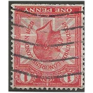 1929 SG435wi 1d Scarlet PUC Wmk Inverted Good Used ..
