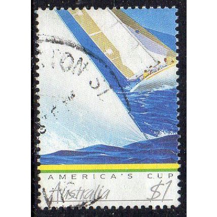 Australia 1987 The America's Cup - Full Sail $1 Used