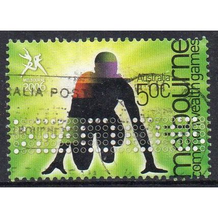 Australia 2006 Commonwealth Games - Athletics 50c Sheet Used