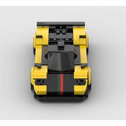 Pagani Zonda Cinque Sports Car Brick Model MOC - 255 pieces, 8 studs wide