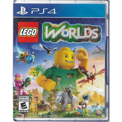Lego Worlds Game PS4 PlayStation 4 2102215 Rated E Blu-ray Disc Case Manuals