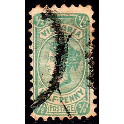 Australia Victoria 1901 Queen Victoria 1/2d Used Stamp VIC Half Penny