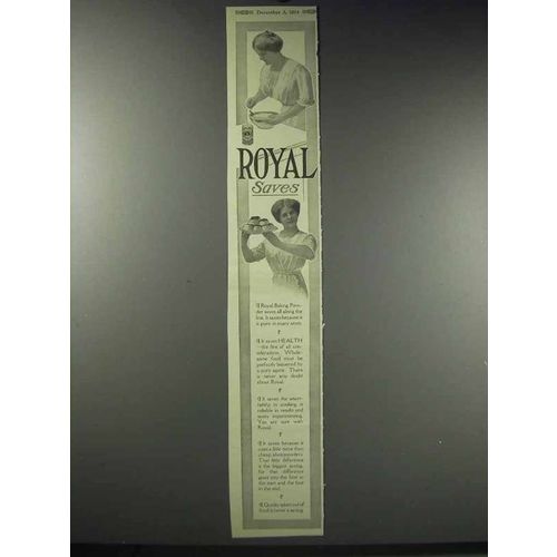 1914 Royal Baking Powder Ad - Saves
