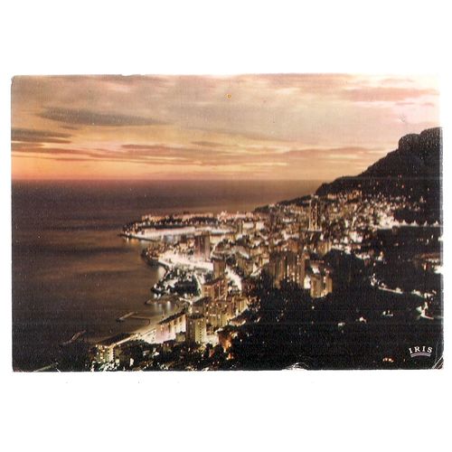 MONTE-CARLO used vintage postcard 1982 postmark =