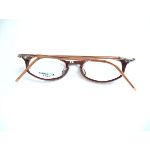 New Kio Yamato Eyeglasses Frames Maple Brown Horn Rim 45-21 Japan Glasses Women