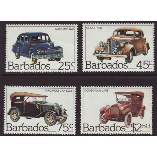 Barbados 1983 SG 730-3 UMM - Transport/Cars (D-885)