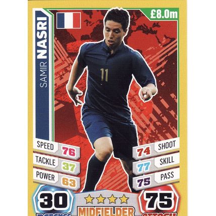 Match Attax World Cup 2014 110 Samir Nasri France