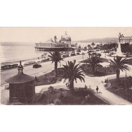 Nice Les Jardins France Postcard unused VGC