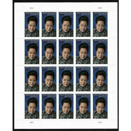 Chien-Shiung Wu Nuclear Physicist Sheet of 20 Current Rate Stamps Scott 5557