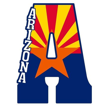 Arizona State Flag Capital A Collage Fridge Magnet