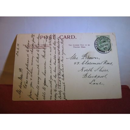 GADSHILL PLACE, CHARLES DICKENS HOUSE, HIGHAM, KENT used postcard 1910 pm #