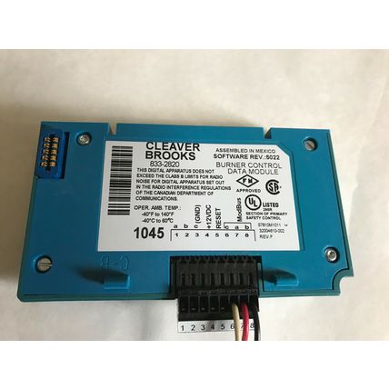 Cleaver Brooks 833-2820 BURNER CONTROL DATA MODULE 5020,SO