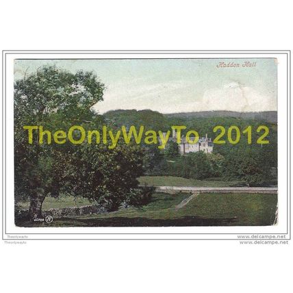 HADDON HALL, DERBYSHIRE, ENGLAND, 1906, Postcard