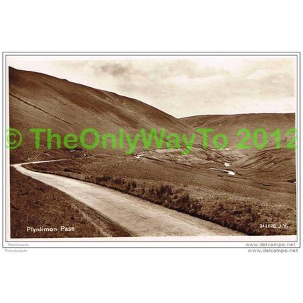 PLYNLIMON PASS, WALES, 1951, Postcard