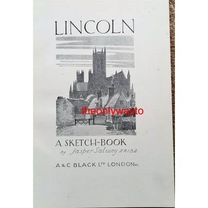 Lincoln Evening, Jasper Salwey, Sketch Book Illustration (Print), 1928