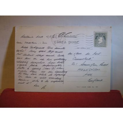 ST MUREDACH'S CATHEDRAL, BALLINA, Co. MAYO, IRELAND used postcard 1961 pm =