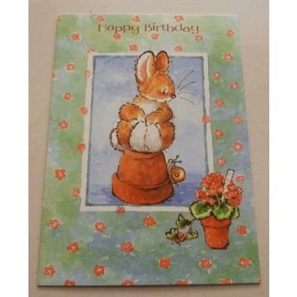 5 x MARGARET SHERRY COLLECTION BIRTHDAY CARDS - BEST BUNNY - UNUSED - LOT 2