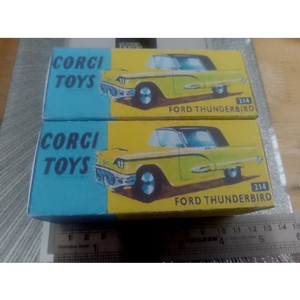 Corgi - 214 Ford Thunderbird - Replica / Repro Box