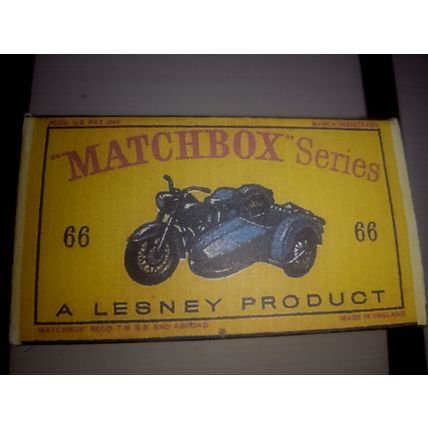 Matchbox - No66 Harley Davidson motorcycle - Replica / Copy Box