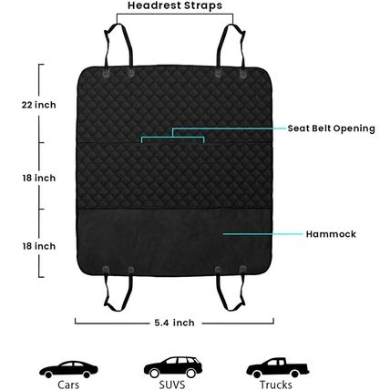 Auto Liquid Proof Seat Cover Car Cat Dog Scratchproof SUVs Hammock Seat Cover