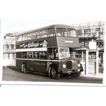 Black & White Photograph of Western Welsh Omnibus Co. Ltd. - LKG 671