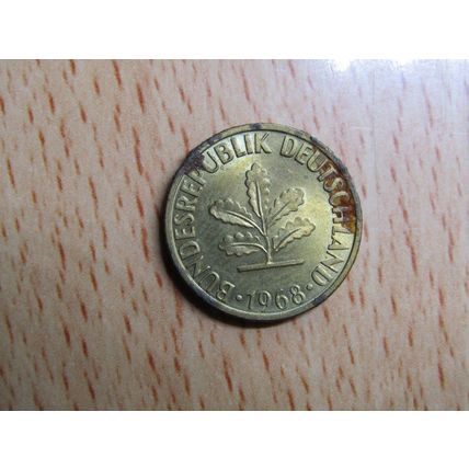 1968f 5 Pfennig Germany Coin