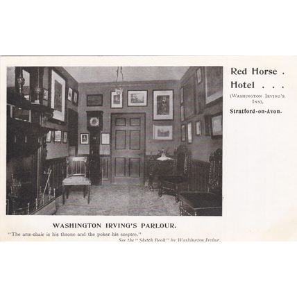 A278 STRATFORD ON AVON -RED HORSE HOTEL -WASHINGTON IRVINGS PARLOUR