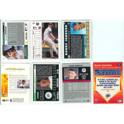 Randy Johnson 7x card lot