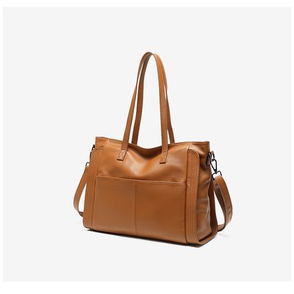 Genuine Leather Women Trendy Hobo Bag Shoulder Handbag Brown