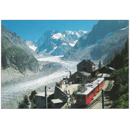 74 - Chamonix - Gare du Montenvers - la mer de glace