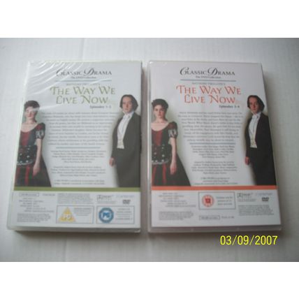 Classic Period Drama BBC The Way we Live Now Complete Series DVD New Sealed