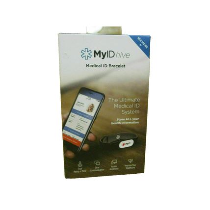 My ID Hive Ultimate Medical ID Bracelet Complete Profile 2 Bands S/M M/L