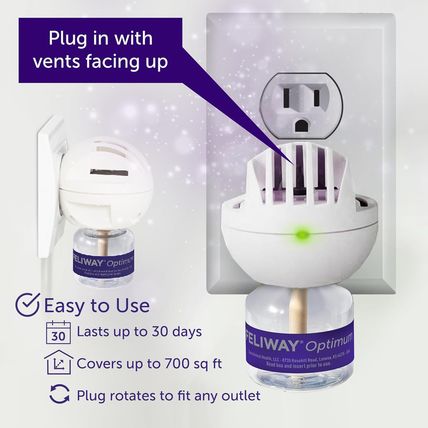 FELIWAY Optimum, Enhanced Calming Pheromone 30-Day Refill – 3 Pack