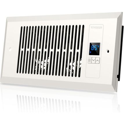 VIVOSUN Quiet Register Booster Fan 4”×10”, Smart Register Vent with Intelligent