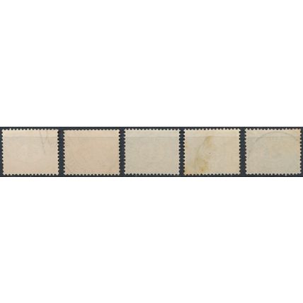 Numeral Definitive - Netherlands 1899/1913 - FH - MiNr 49/52 & 75 (B)
