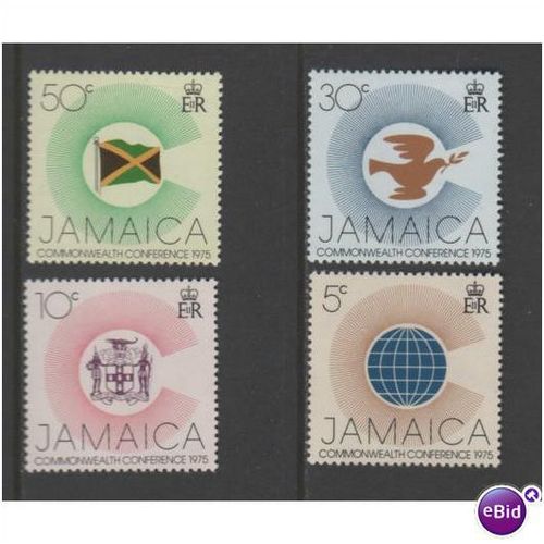 Jamaica 1975 Heads of Commonwealth Conf Mounted Mint MM SG 397-400 Sc 394-397